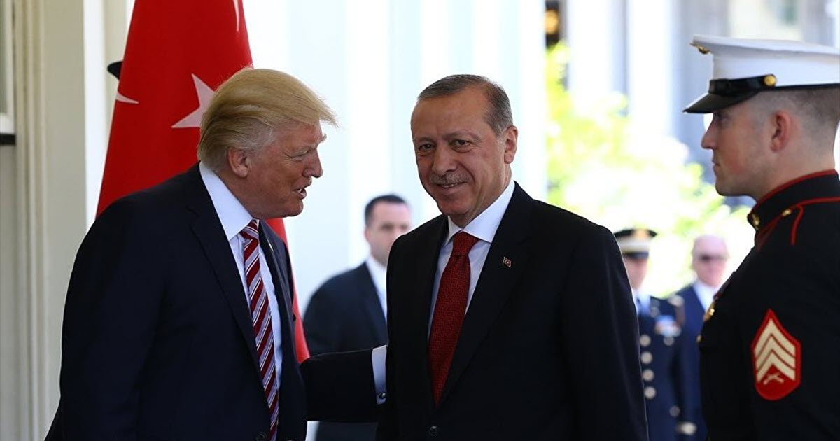 CUMHURBAŞKANI ERDOĞAN ABD BAŞKANI TRUMP İLE GÖRÜŞTÜ