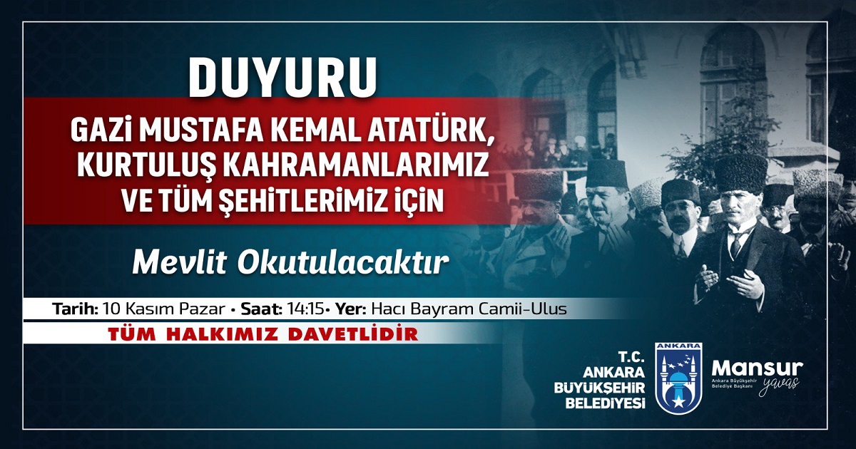 ANKARA BÜYÜKŞEHİR BELEDİYESİ 10 KASIM