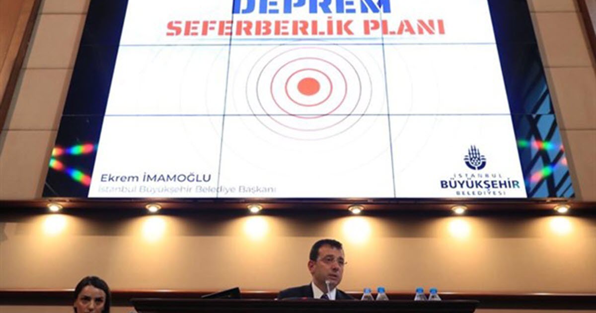 İMAMOĞLU DEPREM İBB'NİN EN ÖNCELİKLİ KONUSU 