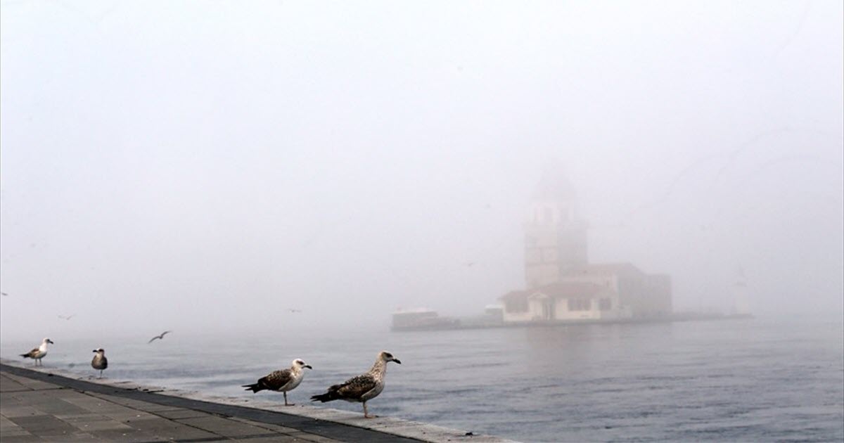 İSTANBUL'DA SİS NEDENİ İLE ŞEHİR HATLARI SEFERLERİ İPTAL EDİLDİ.