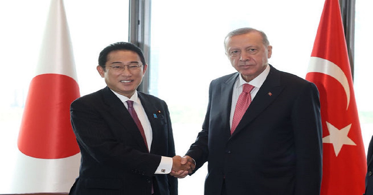 CUMHURBAŞKANI ERDOĞAN JAPONYA BAŞBAKANI İLE GÖRÜŞTÜ