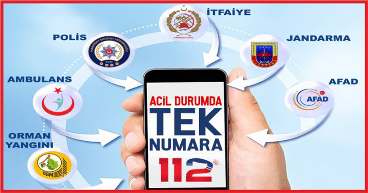 TÜM ACİL NUMARALAR 112