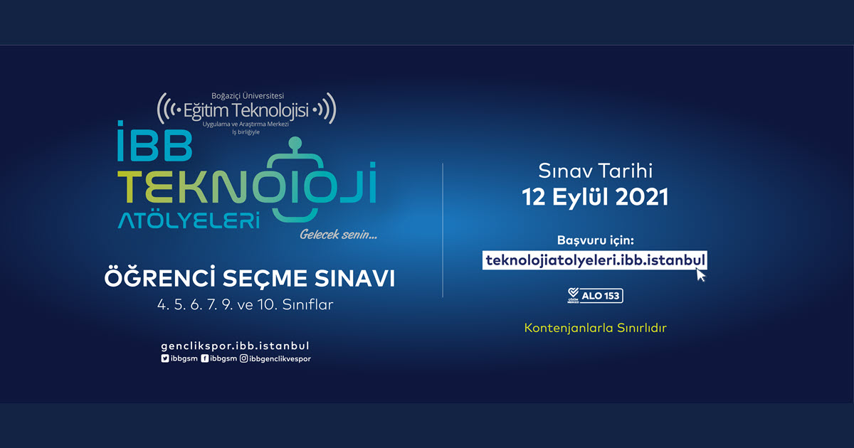  İBB TEKNOLOJİ ATÖLYELERİ AÇIYOR