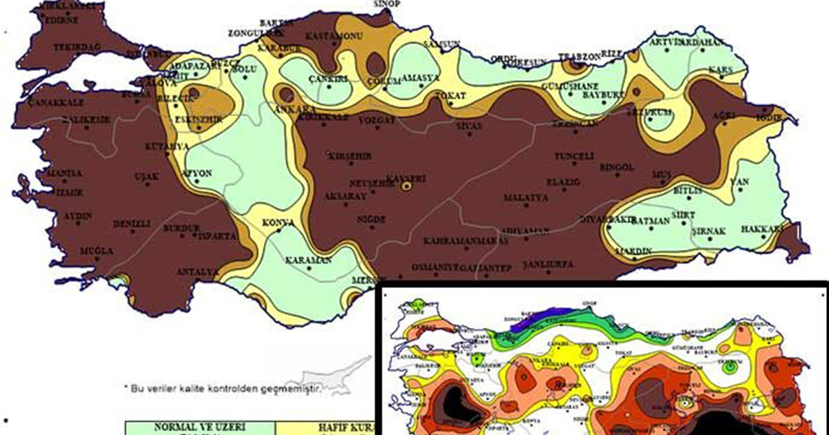 KURAKLIK HARİTALARI ALARM VERİYOR