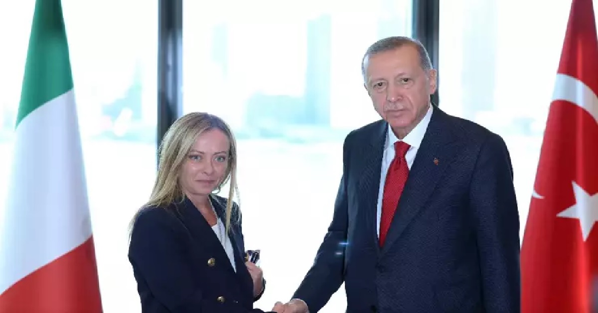 CUMHURBAŞKANI ERDOĞAN İTALYA BAŞBAKANI MELONİ İLE GÖRÜŞTÜ