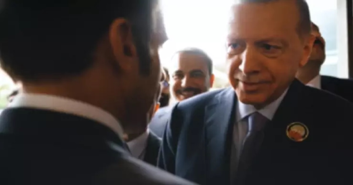 ERDOĞAN VE MACRON ARASINDA GÜLÜMSETEN DİYALOG