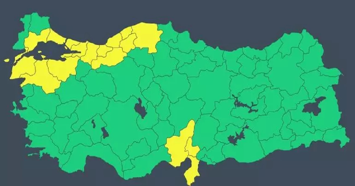 17 İLE SARI KODLU UYARI