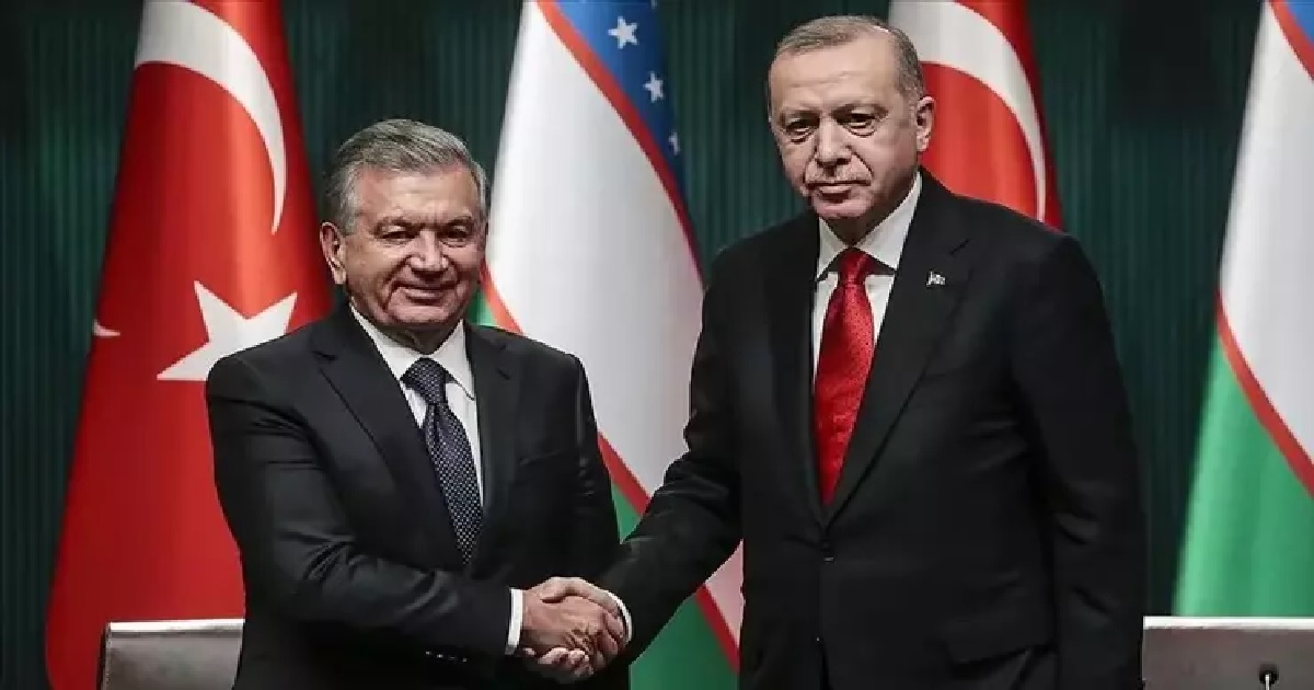 ERDOĞAN, ÖZBEKİSTAN CUMHURBAŞKANI MİRZİYOYEV GÖRÜŞTÜ