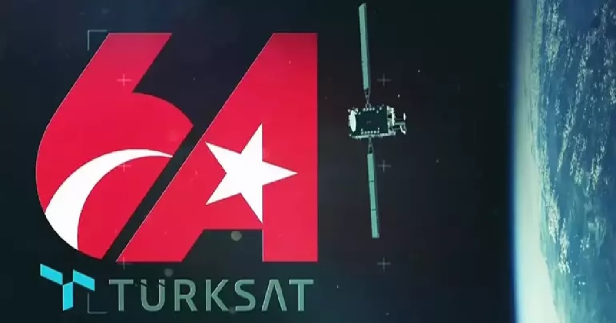 TÜRKSAT 6A İÇİN AY-YILDIZLI LOGO