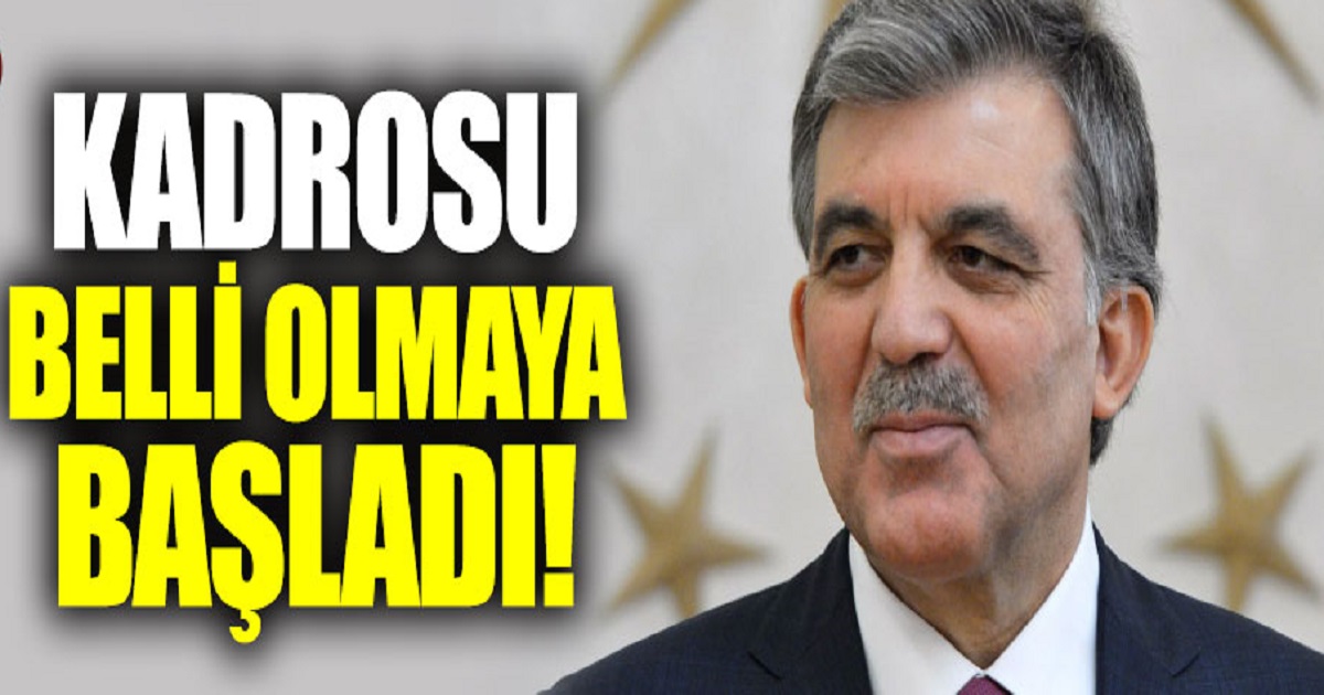 YENİ PARTİ KADROSU BELLİ OLMAYA BAŞLADI