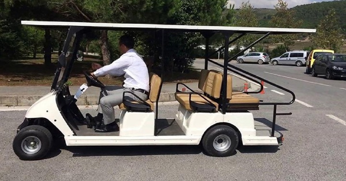 GOLF SAHASI BULUNMAYAN BELEDİYE GOLF ARABASI ALDI